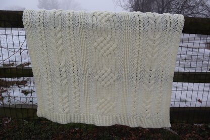 Tunisian Cabled Throw Crochet Pattern