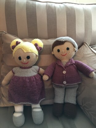 Knitted dolls