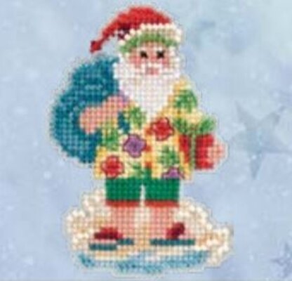 Mill Hill Santa Cruise Cross Stitch Kit - 2.5in x 3in