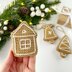 Crochet Christmas gingerbread ornaments pattern Amigurumi holiday decor