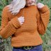 Golden Vines Crochet Sweater