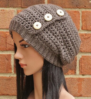 Hadley Button Slouch Hat