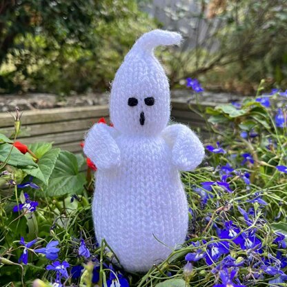 Halloween Ghost Toy Knitting Pattern - Doll Knitting Pattern