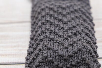Chevron Seed Stitch Soap Sack