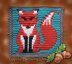 Woodland Mosaic Crochet Square - Fluffy Fox