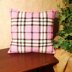 Pink Plaid PIllow