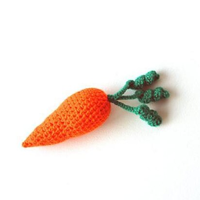 Carrot Crochet Pattern, Carrot Amigurumi, Food Crochet Pattern, Vegetable Amigurumi
