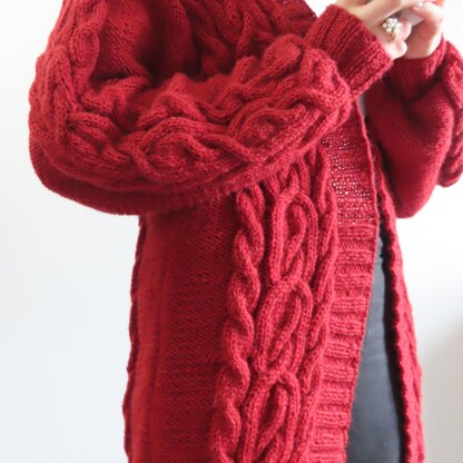 Cranberry Cables Cardi