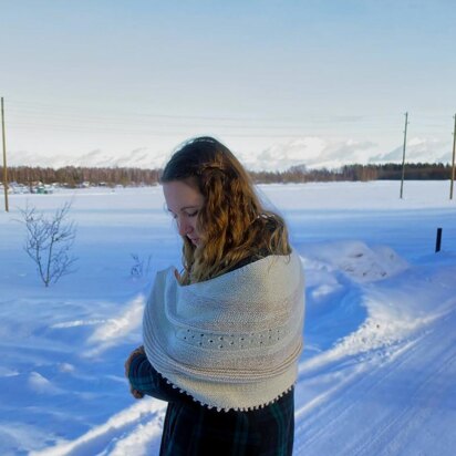 Snow night shawl