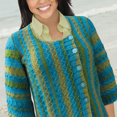 Fish Scales Sweater in Knit One Crochet Too Ty-Dy Wool - 1708 - Downloadable PDF