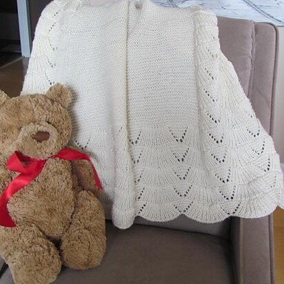 Sanibel Reversible Baby Blanket - knitting pattern