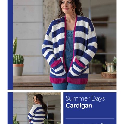 Summer Days Tunisian Cardigan in West Yorkshire Spinners ColourLab - Downloadable PDF