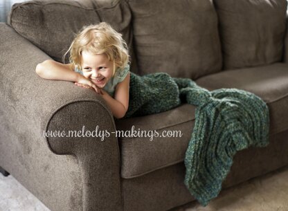 Mermaid Tail Blanket ~ Crochet Version