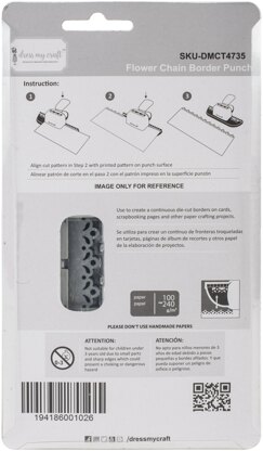 Dress My Craft Paper Punch - Flower Chain Border