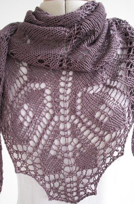 Mulberry haze shawl