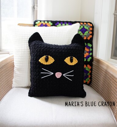 Black Cat Pillow