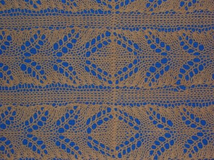 Amber Waves of Grain shawl