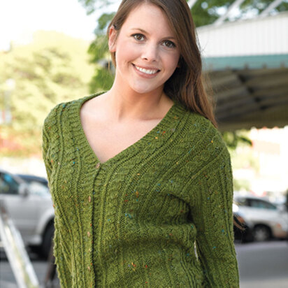 Valley Yarns 199 Green Street Cabled Cardigan