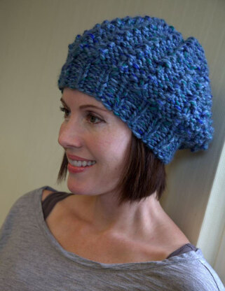 Beret in Plymouth Yarn Encore Mega Colorspun - F590 - Downloadable PDF