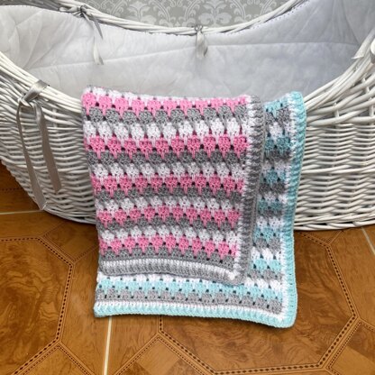 Baby Blanket Crochet Pattern #642