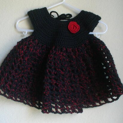 Red Rose Baby Dress