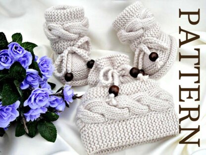 Knitting Baby Set Baby Boy Baby Girl Baby Shoes and Hat