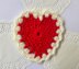 Red heart coaster by HueLaVive