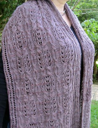 Asahi Cable Lace Shawl