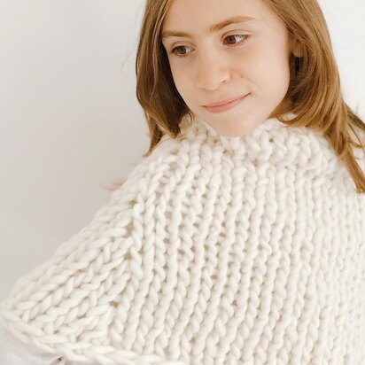 Chunky Child Capelet - knitting pattern