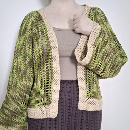 Leaf Hexagon Cardigan