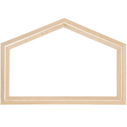 Rico Decorative Embroidery Frame - Wide House - Large - 275 x 190mm