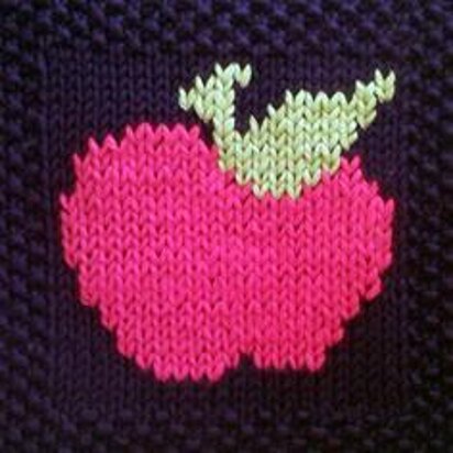 Apple motif blanket square