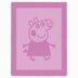 Peppa Pig blanket Knitting Pattern, Knit and Purl only, Cute Piggy Cartoon Moovie Character motif