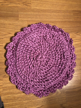 round dish rag hot pad