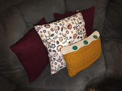 Cabled Zig Zag Rectangle Pillow