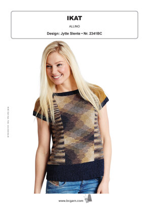 Ikat Top in BC Garn Allino - 2341BC - Downloadable PDF