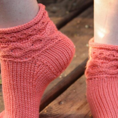 Bienville Slipper Socks - knitting pattern