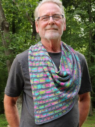 Variegated Squares Cowl