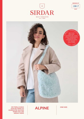 Slouchy Tote Bag in Sirdar Alpine - 10817 - Downloadable PDF