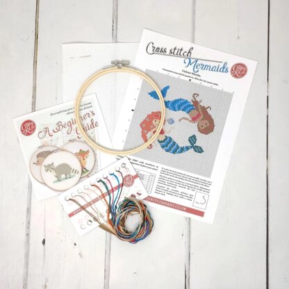 The Crafty Kit Company Mermaids Cross Stitch Kit