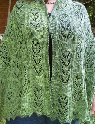 Narita Cable Lace Shawl