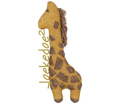 Crochet giraffe in 1 piece