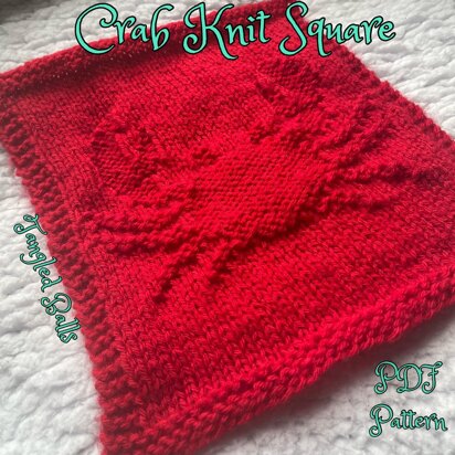 Crab Knit Square