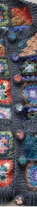 Infinite granny square cardi