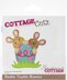 CottageCutz Dies - Double Trouble Bunnies 3"X2.8"