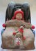 Reindeer Hood Baby Car Seat Blanket + Toy