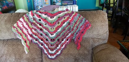 Christmas Virus shawl