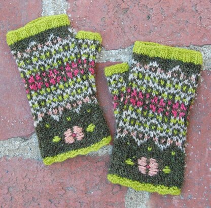 Ice Ribbons mitts