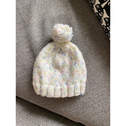 Baby Hat - Sirdar Aran Rainbow Drops