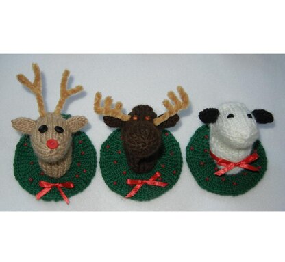 Christmas Sheep, Moose and Reindeer